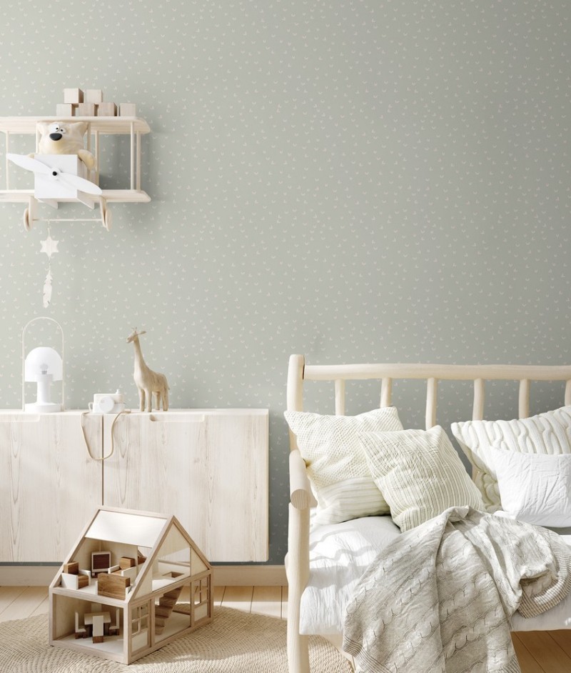 Picture of Farvesammensætning Little leaves in the wind in Green - 1033201-02 - 04841-01